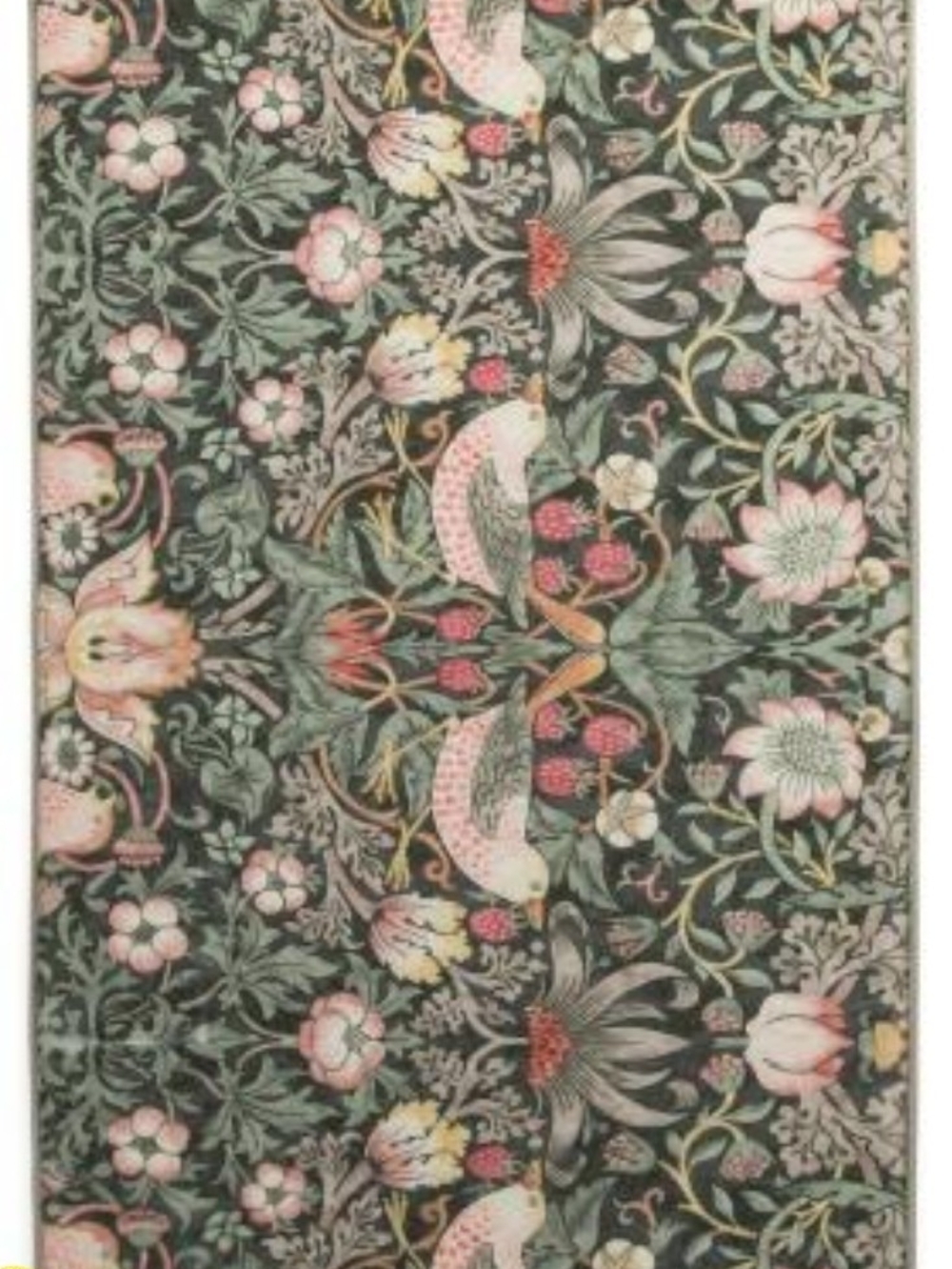 Morris & Co. Strawberry Thief Bath Rug Memory Foam Non-Slip 21x34 Floral